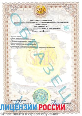 Образец сертификата соответствия (приложение) Полевской Сертификат ISO 14001